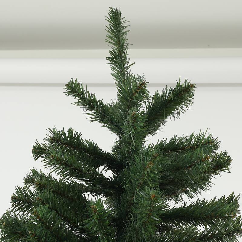 Pre-Lit 6ft/7.5ft/9ft Artificial Christmas Tree with Realistic PVC Needles and Easy Setup, Ideal for Holiday Decor