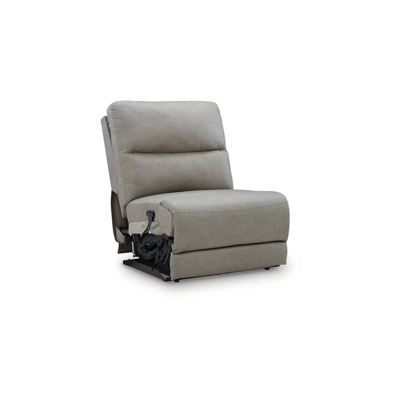 Signature Design by Ashley Brannigan Gray 5-Piece Power Reclining Sectional - 142" W x 142" D x 42" H