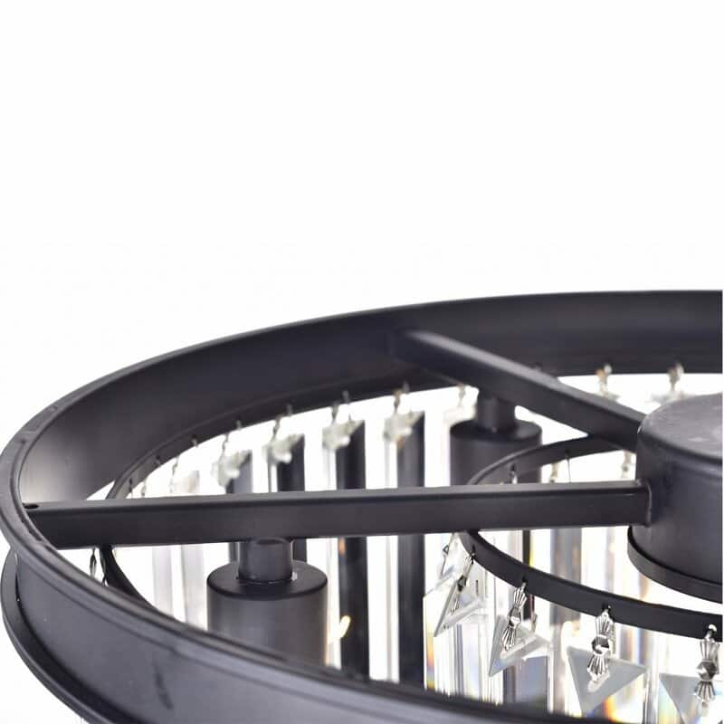 Maxax 7 - Light Unique Tiered Chandelier with Crystal Accents