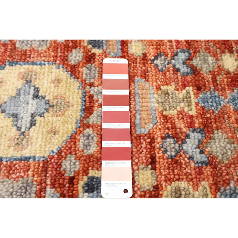 ECARPETGALLERY Hand-knotted Mamluk Dark Copper Wool Rug - 9'10 x 14'0