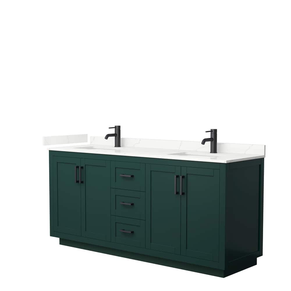 Miranda 72-inch Double Vanity, Quartz Top