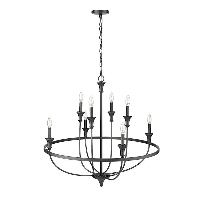 Millennium Lighting 28108 Emery 8 Light 34" Wide Taper Candle Style