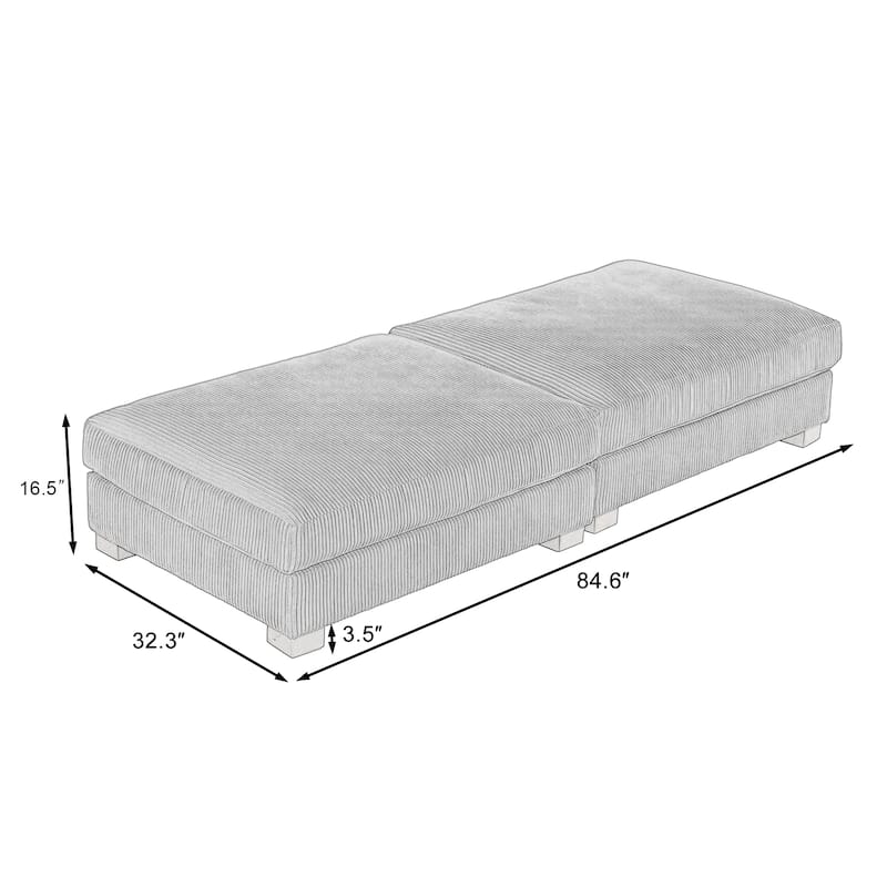Modern Sofa Ottoman Foot Rest Stool for Living Room