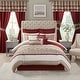 preview thumbnail 1 of 37, Madison Park Essentials Katarina 24-Piece Complete Bedroom Set (Window Panels and Sheet Set Included) Red - California King
