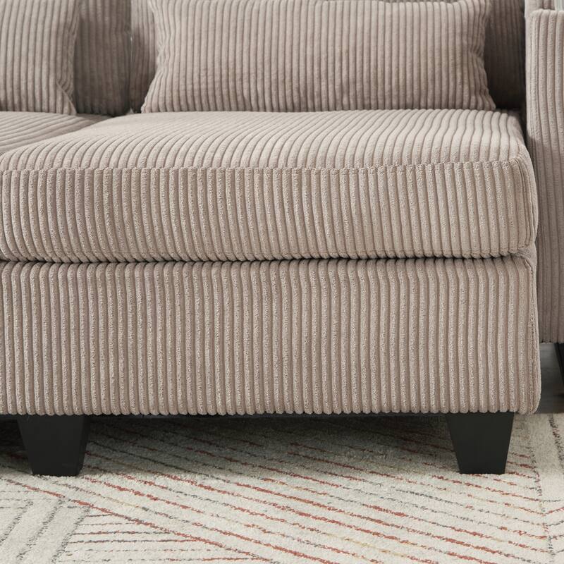 Sofa Chair Sofa Bed Corduroy Sleeper Sofa with USB Ports