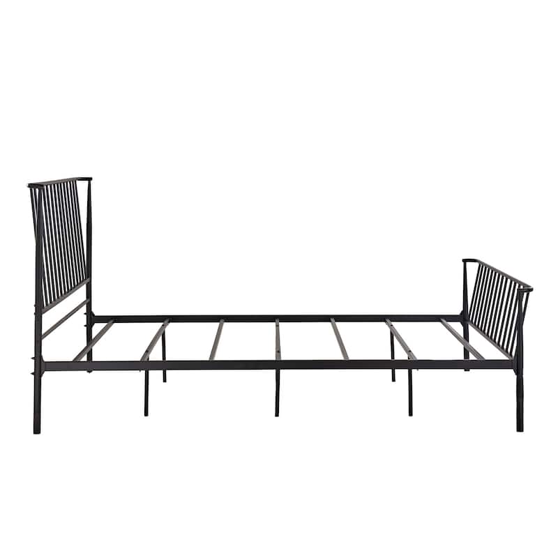 Bastrop Matte Black Finish Metal Queen Bed by iNSPIRE Q Modern