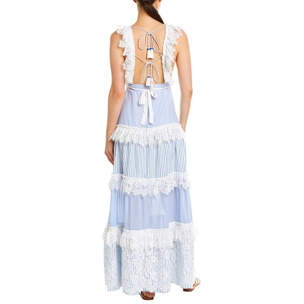 blue melina lace maxi