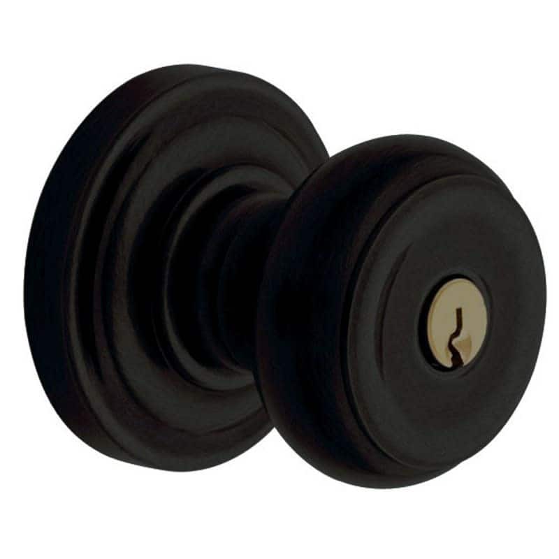 Baldwin Colonial Style Single Cylinder Keyed Entry Door Knob Set with