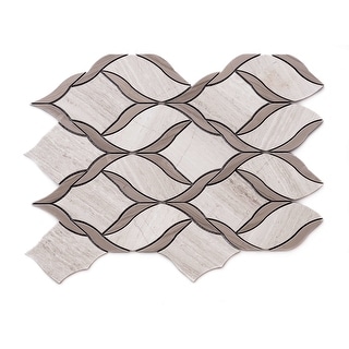 The Tile Life Santorini 1" x 1" Natural Stone Marble Mosaic Wall and Floor Tile