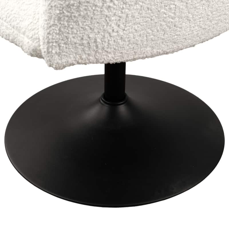 Art Leon Fabric Swivel Accent Chair with Ottoman