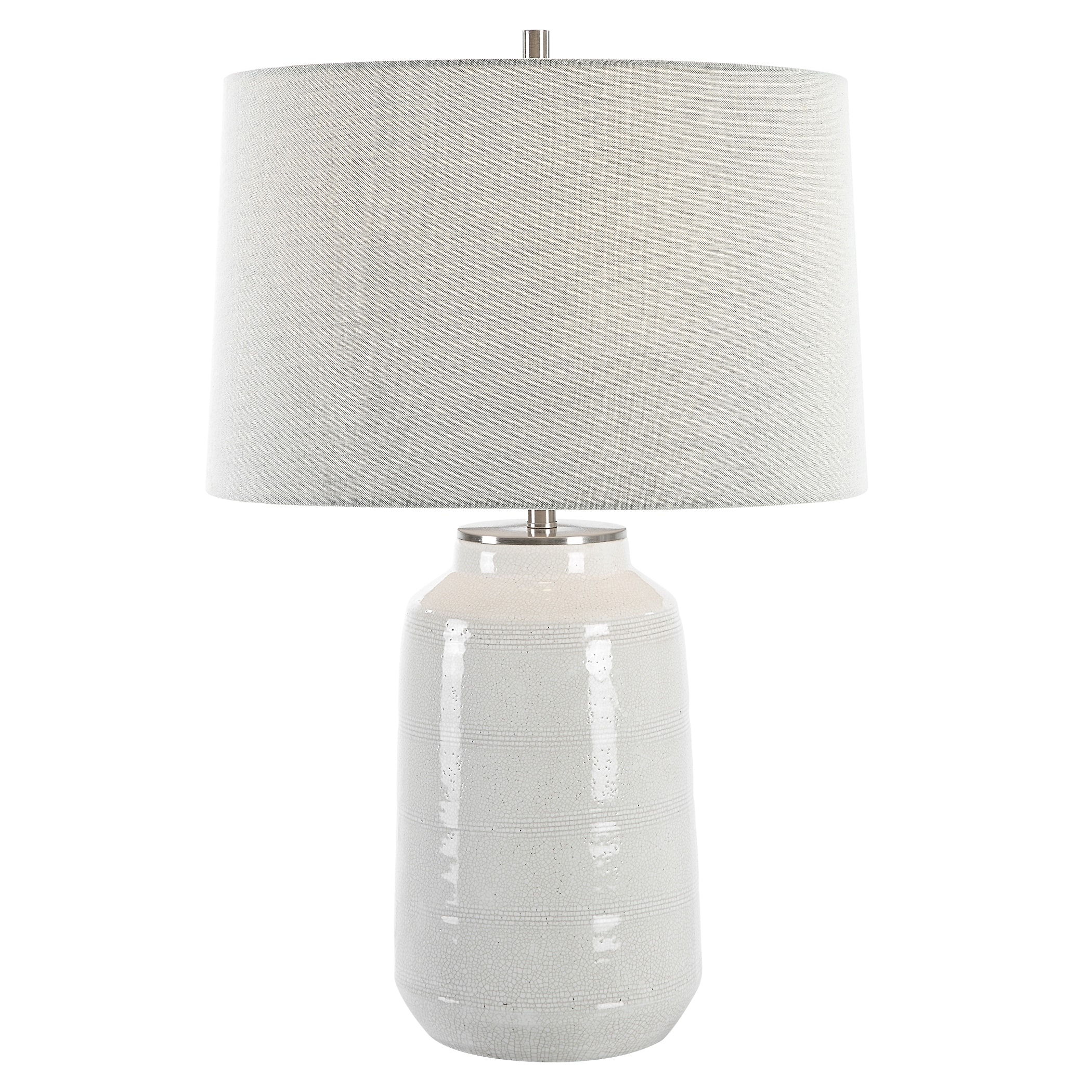 Uttermost Odawa White Farmhouse Table Lamp - 26