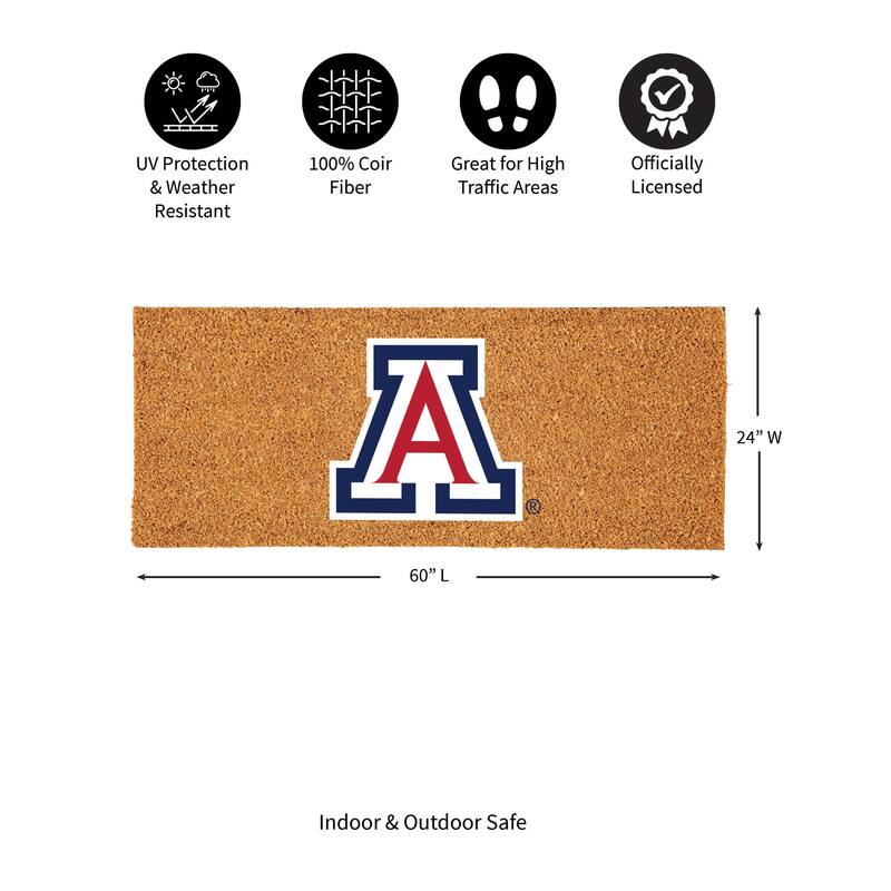 University of Arizona Full Color Indoor/Outdoor Coir Mat
