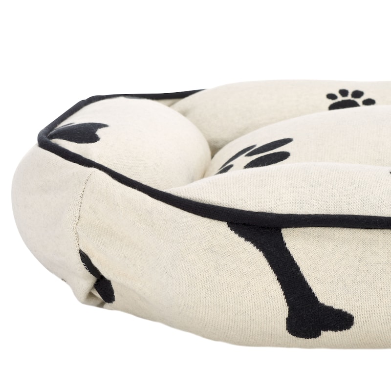 SAFAVIEH Pet Collection Paw & Bone Dog Bed