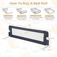 preview thumbnail 4 of 5, Gymax Bed Rail Guard for Toddlers 60'' & for Crib Twin Double Queen &