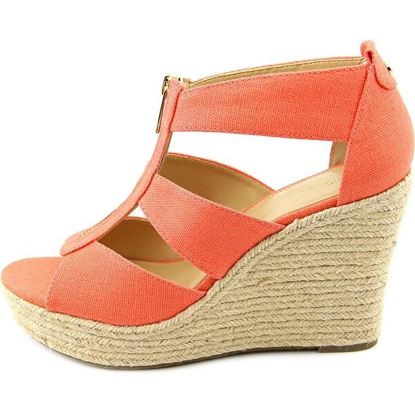 Michael kors wedges orange clearance