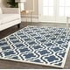 preview thumbnail 18 of 187, SAFAVIEH Handmade Cambridge Loretto Modern Moroccan Wool Rug 10' x 14' - Navy/Ivory