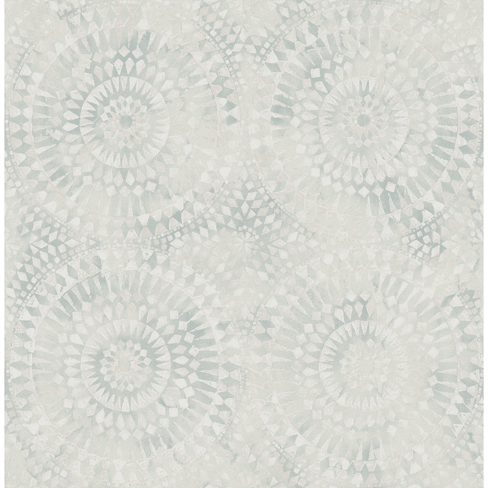 Seabrook Designs Glisten Circles Faux Unpasted Wallpaper