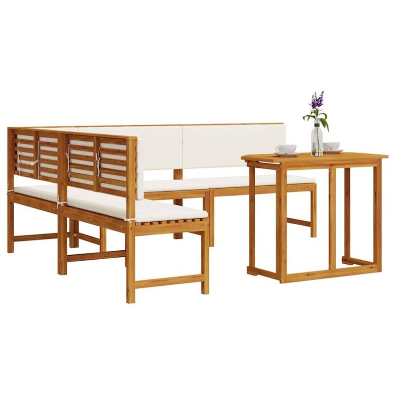 vidaXL Garden Bench Set Brown solid acacia wood - 20 x 35 x 30