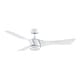 preview thumbnail 4 of 17, Fanimation Klear 56 inch Indoor/Outdoor Smart Ceiling Fan with LED CCT Select Light Kit and Remote - Matte White