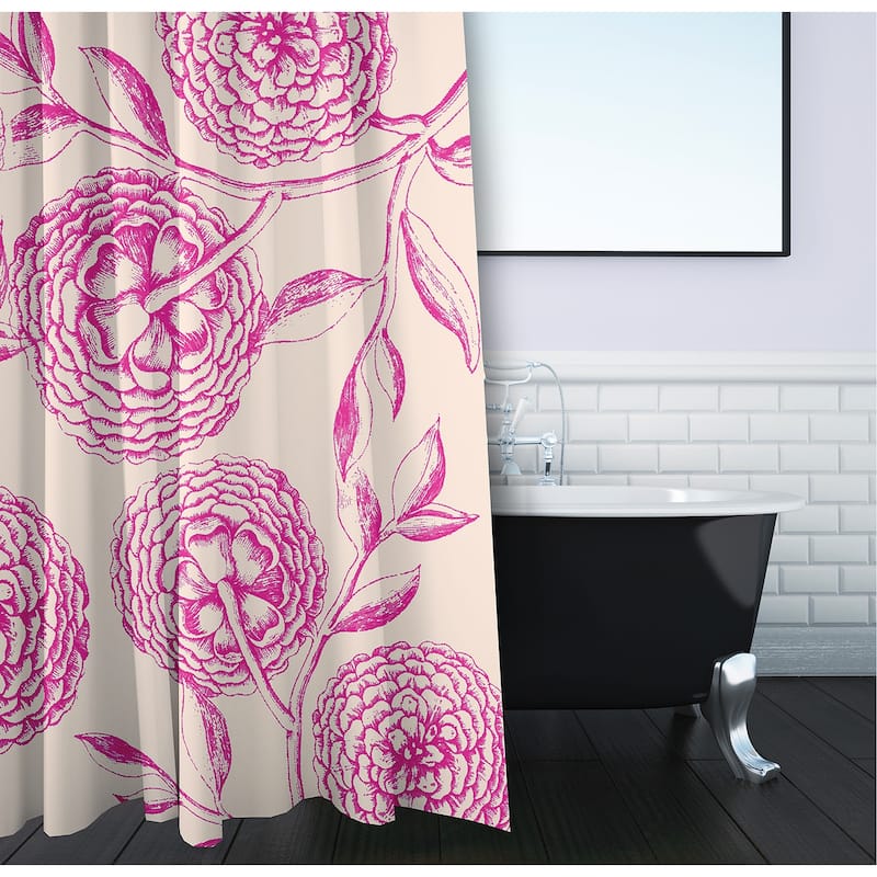 Antique Flowers Shower Curtain