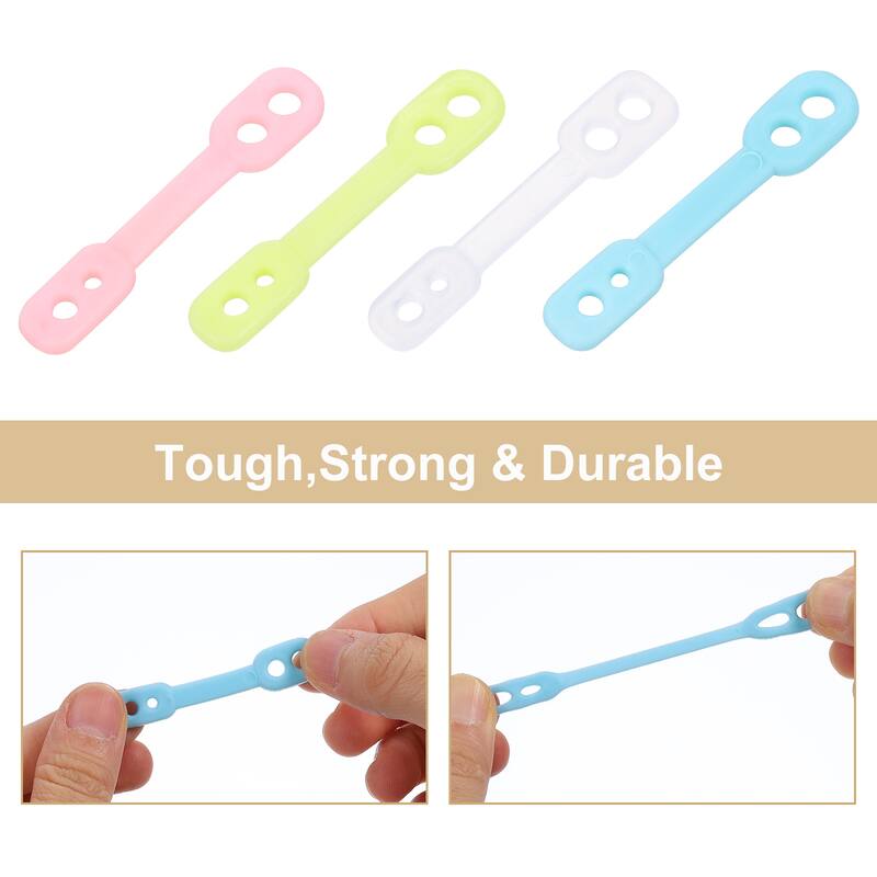 20Pcs Clothes Hanger Windproof Strip, Anti-Slip Off Fixed Buckle - 55mm/2.17"