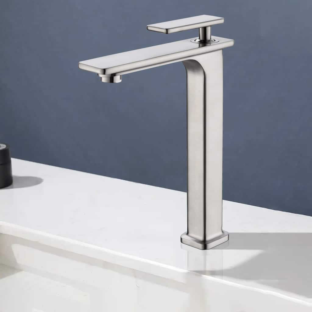 Topcraft 6/12in Single Handle Single Hole Bathroom Faucet Bathroom Vessel Faucet