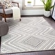 preview thumbnail 8 of 10, Surya Rosie Indoor/ Outdoor Moroccan Diamond Area Rug Ivory/ Grey - 2' 3" x 3' 9"