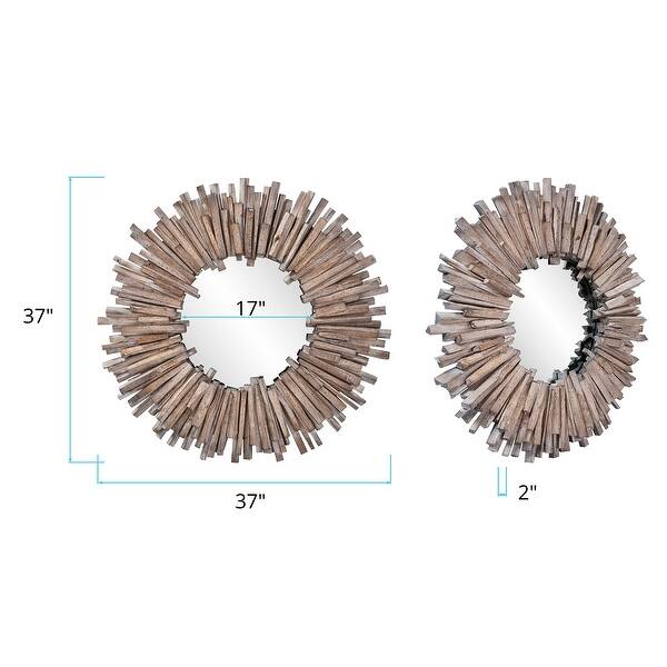 Allan Andrews Carbon Loft Gwynn Round Wall Mirror