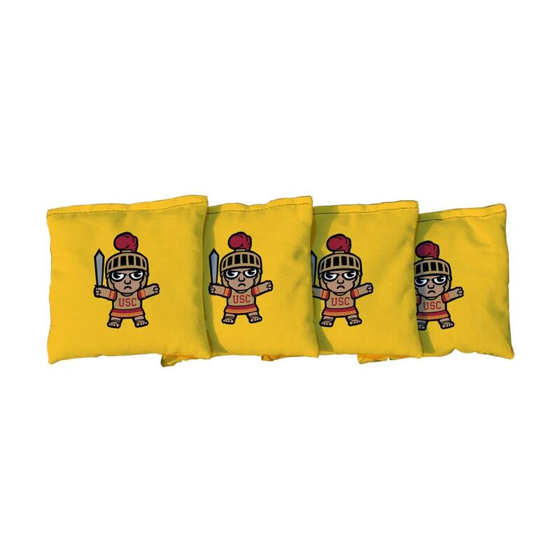 Southern California Trojans USC Tokyodachi Yellow Cornhole Bags - Corn Filled
