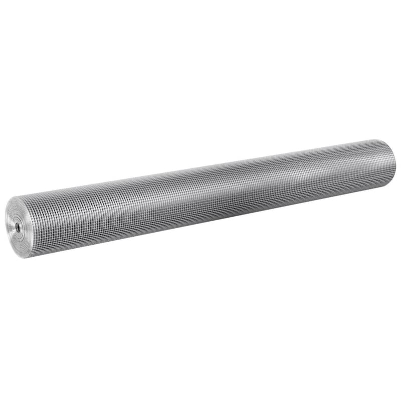 Hardware Cloth, Hot Dipped Galvanized Wire Mesh Roll, Chicken Wire Fencing, Wire Mesh for Rabbit Cages, Garden - Silver - 1/4 inch 48in x 50 ft 23 Gauge