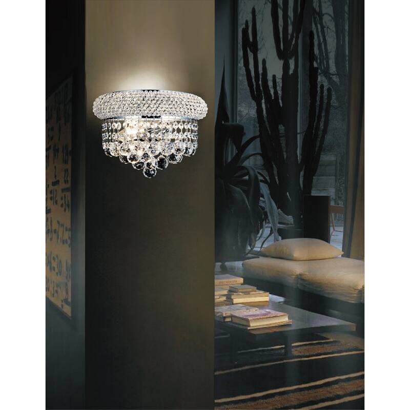 Empire 2 Light Wall Sconce With Chrome Finish