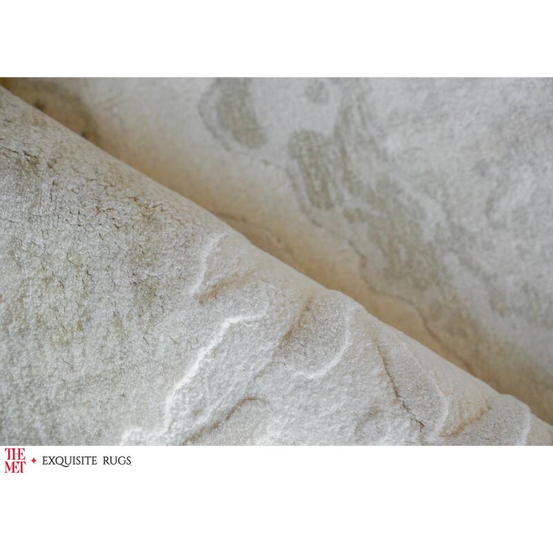 The Met X Exquisite Rugs Saccara Beige Area Rug