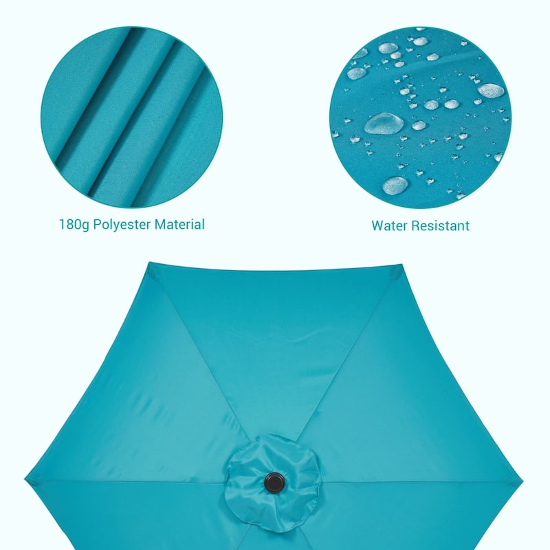 Bonosuki 7.5-foot Waterproof Sunshade Canopy Patio Umbrella