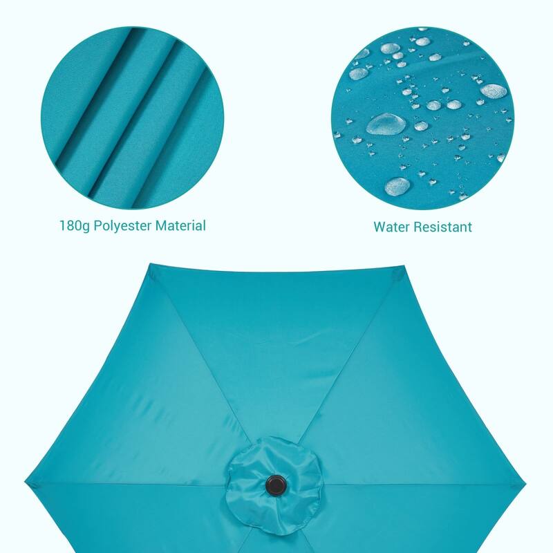Bonosuki 7.5-foot Waterproof Sunshade Canopy Patio Umbrella
