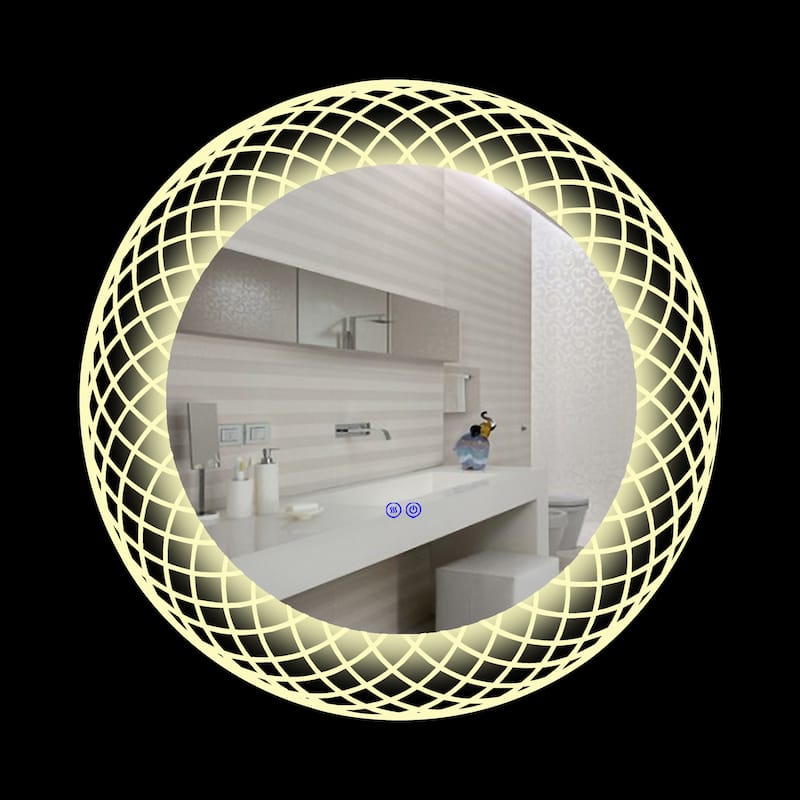 Frameless Back Lit LED Mirror - Silver