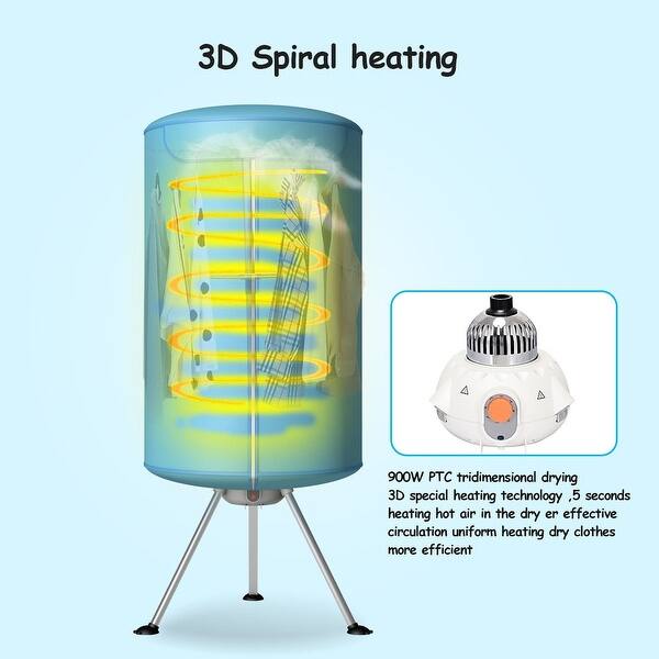 Shop Portable Ventless Laundry Clothes Dryer Folding Drying