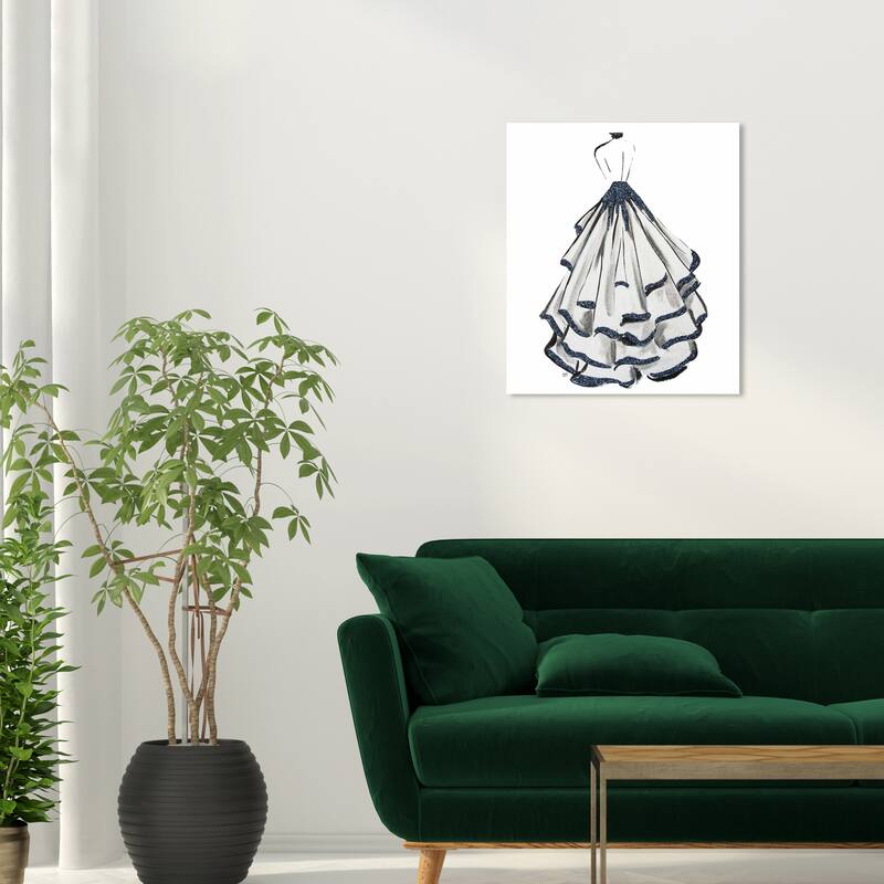 Wynwood Studio Fashion and Glam Gala Magic Blue and Glam Wall Art Canvas Print - 24 x 20
