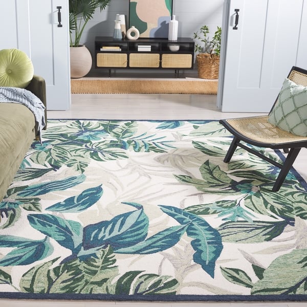 SAFAVIEH Hand-Tufted Blossom Craita Modern & Contemporary Wool Rug ...