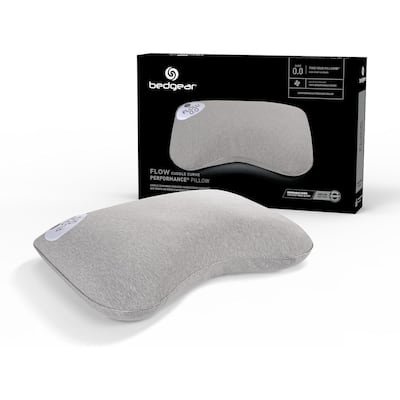 Bedgear Flow Cuddle Curve Performance Pillow for Side Sleepers - Size 0.0 - Soft Breathable Bed Pillow