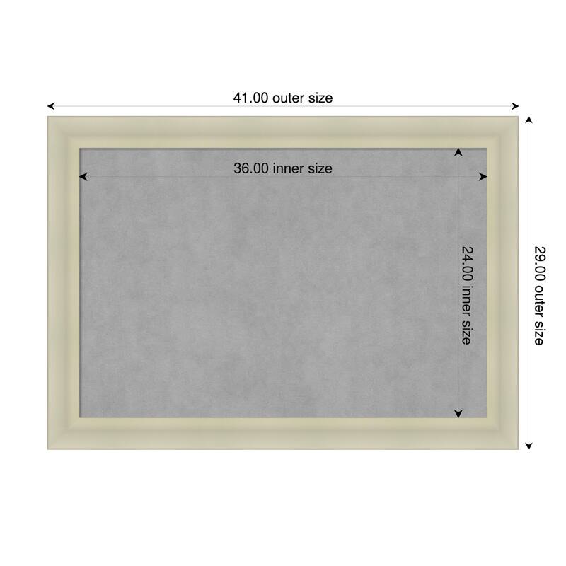 Amanti Art Oliver Black Framed - 41 x 29 in - Oliver Warm Silver