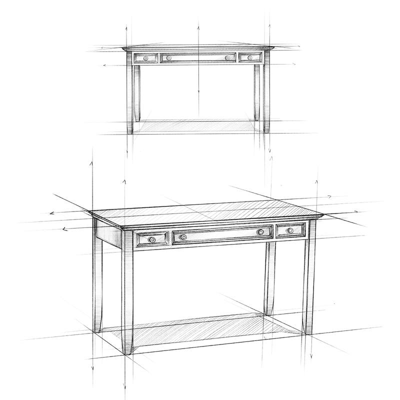 WYNDENHALL Halifax SOLID WOOD Transitional 54 inch Wide Desk