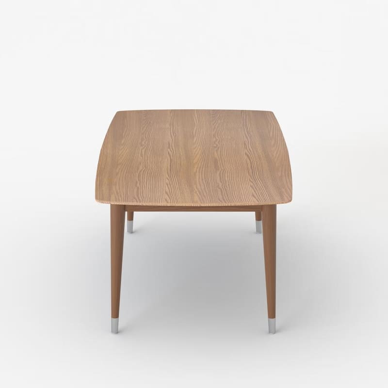 Mid-Century Modern 62.9" Rectangular Dining Table for 4-6, Solid Wood Kitchen & Dining Room Table with Tapered Legs