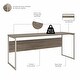preview thumbnail 7 of 63, Hybrid 72W x 24D Computer Table Desk by Bush Business Furniture