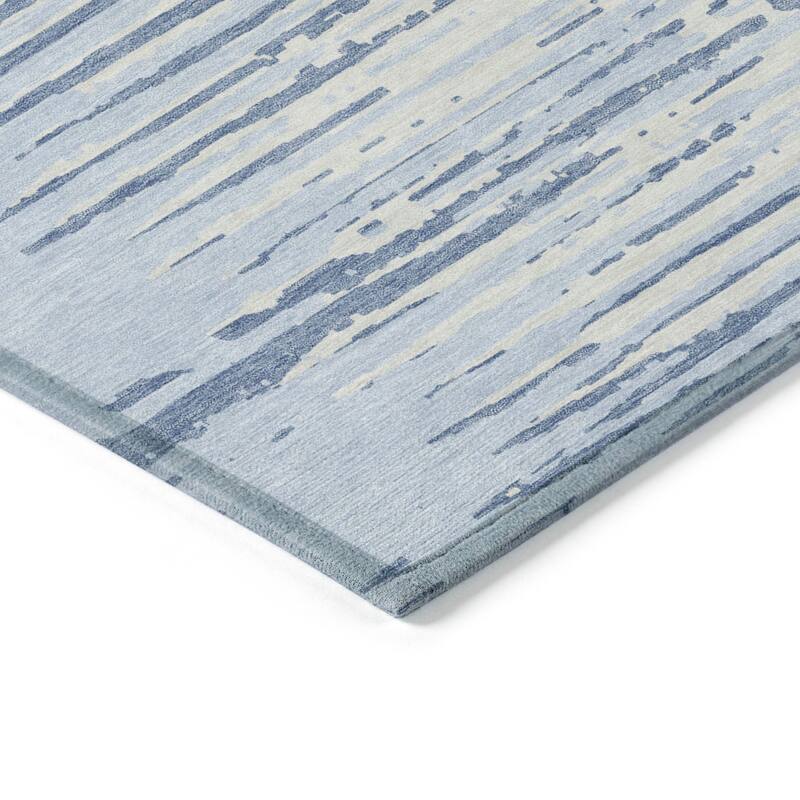 Machine Washable Indoor/ Outdoor Ombre Chantille Abstract Rug