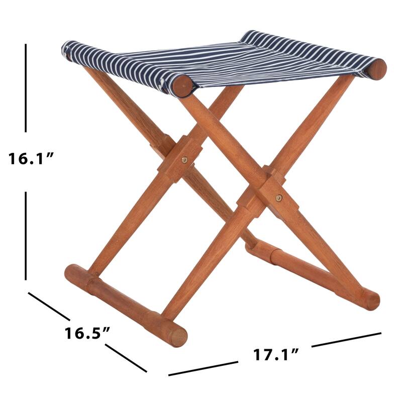 SAFAVIEH Outdoor Nazmiye Petite Stool (Set of 2)