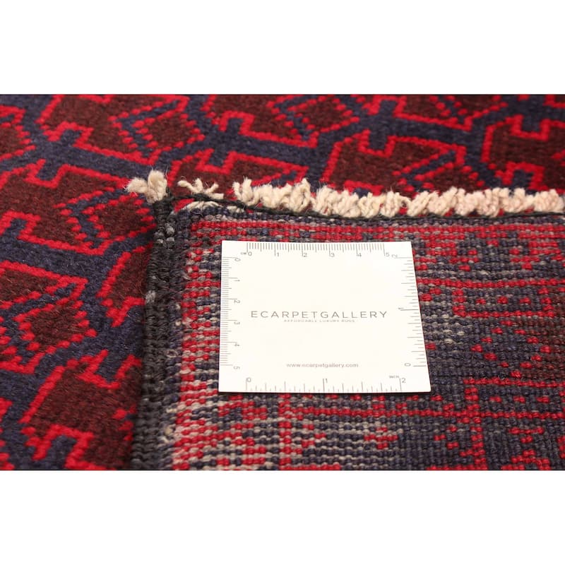 ECARPETGALLERY Hand-knotted Teimani Navy Wool Rug - 3'6 x 6'10