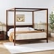 preview thumbnail 18 of 35, Walker Edison Minimalist Canopy King Bedframe