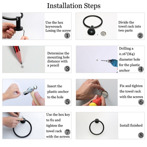 Tighten shop towel rack