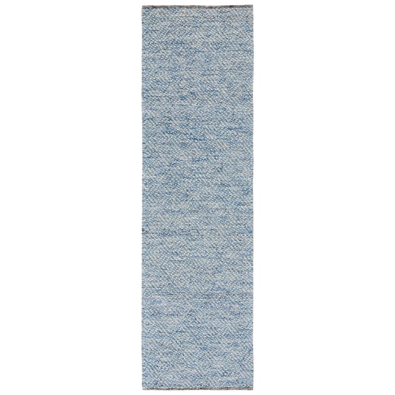 SAFAVIEH Handmade Natura Palmerina Wool Area Rug - 2'3" x 8' Runner - Blue