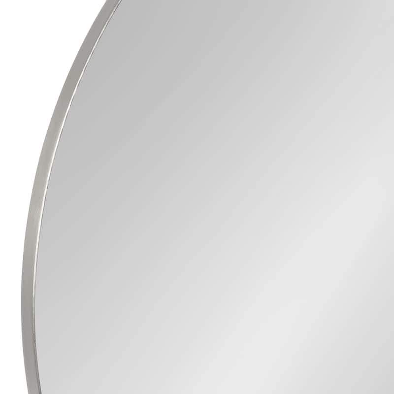 Kate and Laurel Rollo Round Framed Wall Mirror